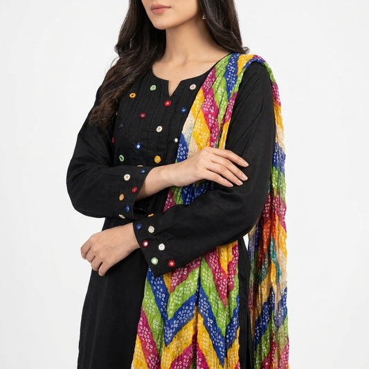Black Mirror Work 3-Piece Lawn Pret Suit