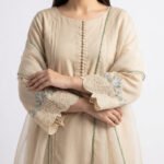Silk 3-Piece Suit with Organza Dupatta